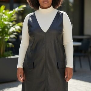 Eloquii Black Textured Dress